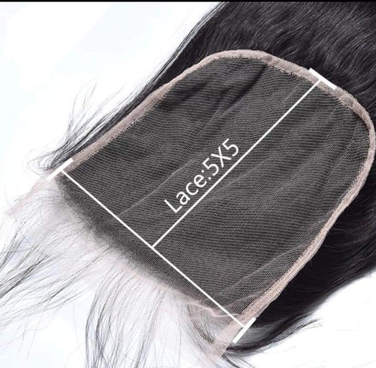 5x5 and 6x6 Lace Closures